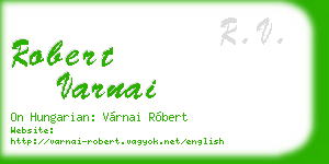 robert varnai business card